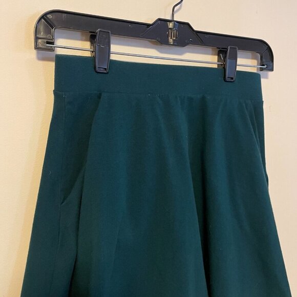 Forever 21 High Waist A Line Skater Flared Mini Skirt Teal Turquoise Size Small - Picture 3 of 4